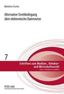 bokomslag Alternative Streitbeilegung Ueber Elektronische Datennetze