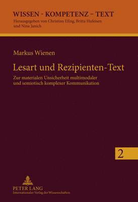 bokomslag Lesart Und Rezipienten-Text