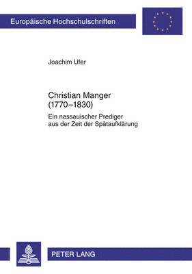 Christian Manger (1770-1830) 1