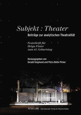 bokomslag Subjekt: Theater