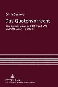 bokomslag Das Quotenvorrecht