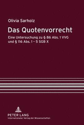 bokomslag Das Quotenvorrecht