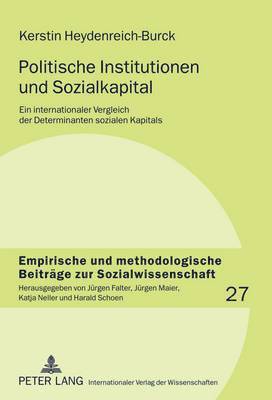 bokomslag Politische Institutionen Und Sozialkapital