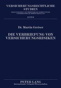 bokomslag Die Verbriefung Von Versicherungsrisiken