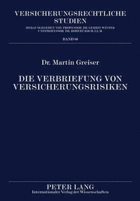 bokomslag Die Verbriefung Von Versicherungsrisiken