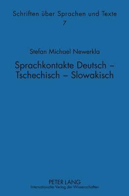 bokomslag Sprachkontakte Deutsch - Tschechisch -- Slowakisch