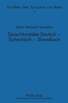 bokomslag Sprachkontakte Deutsch - Tschechisch -- Slowakisch