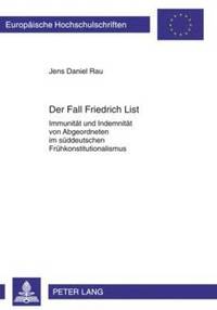bokomslag Der Fall Friedrich List