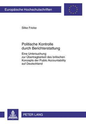 Politische Kontrolle Durch Berichterstattung 1