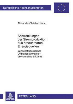 bokomslag Schwankungen Der Stromproduktion Aus Erneuerbaren Energiequellen