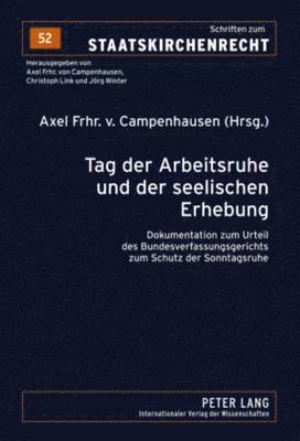 bokomslag Tag Der Arbeitsruhe Und Der Seelischen Erhebung