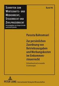 bokomslag Zur Persoenlichen Zuordnung Von Betriebsausgaben Und Werbungskosten Im Einkommensteuerrecht