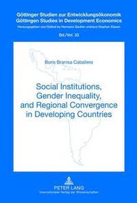 bokomslag Social Institutions, Gender Inequality, and Regional Convergence in Developing Countries