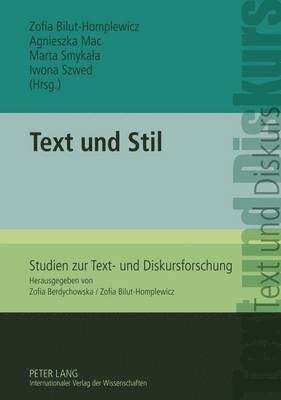 bokomslag Text Und Stil