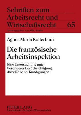 bokomslag Die Franzoesische Arbeitsinspektion