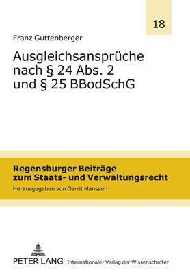 bokomslag Ausgleichsansprueche Nach  24 Abs. 2 Und  25 Bbodschg