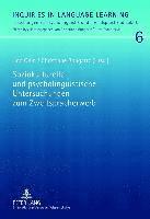 bokomslag Soziokulturelle Und Psycholinguistische Untersuchungen Zum Zweitspracherwerb