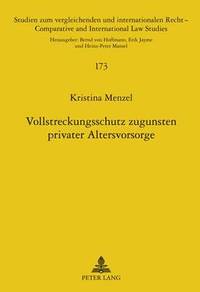 bokomslag Vollstreckungsschutz Zugunsten Privater Altersvorsorge