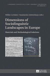 bokomslag Dimensions of Sociolinguistic Landscapes in Europe