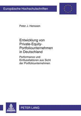 Entwicklung Von Private-Equity-Portfoliounternehmen in Deutschland 1