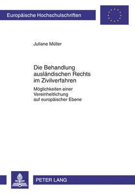 Die Behandlung Auslaendischen Rechts Im Zivilverfahren 1