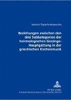 bokomslag Beziehungen Zwischen Den Drei Subkategorien Der Heirmologischen Gesaenge-Hauptgattung in Der Griechischen Kirchenmusik