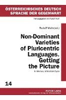 bokomslag Non-Dominant Varieties of Pluricentric Languages. Getting the Picture