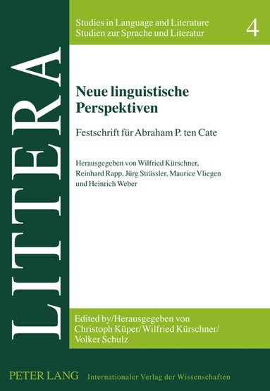 Wilfried Kürschner, Reinhard Rapp, Jürg Strässler, Maurice Vliegen - Neue linguistische Perspektiven, Inbunden