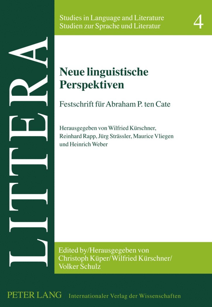 Neue linguistische Perspektiven 1