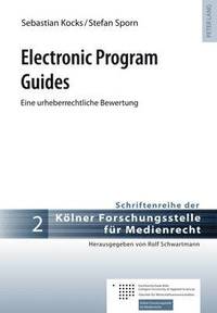 bokomslag Electronic Program Guides