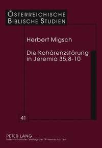 bokomslag Die Kohaerenzstoerung in Jeremia 35,8-10