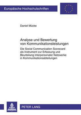 Analyse Und Bewertung Von Kommunikationsleistungen 1