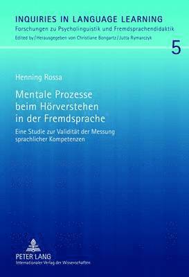 bokomslag Mentale Prozesse Beim Hoerverstehen in Der Fremdsprache