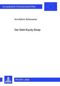 bokomslag Der Debt-Equity-Swap