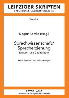 Sprechwissenschaft/Sprecherziehung 1