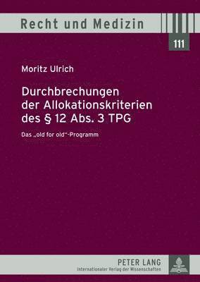 Durchbrechungen Der Allokationskriterien Des  12 Abs. 3 Tpg 1