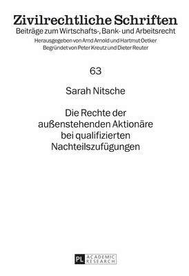 bokomslag Die Rechte Der Auenstehenden Aktionaere Bei Qualifizierten Nachteilszufuegungen