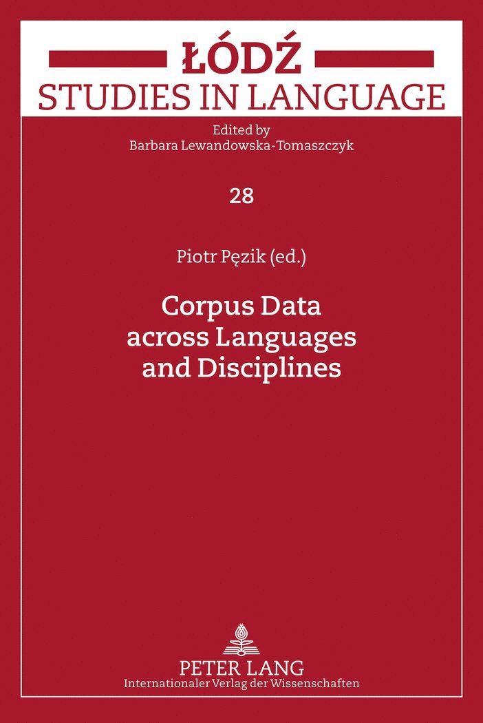 Corpus Data across Languages and Disciplines 1