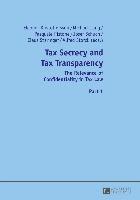 bokomslag Tax Secrecy and Tax Transparency