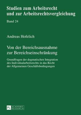 Von Der Bereichsausnahme Zur Bereichseinschraenkung