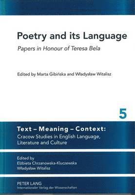 Wladyslaw Witalisz, Marta Gibinska - Poetry and its Language, Inbunden