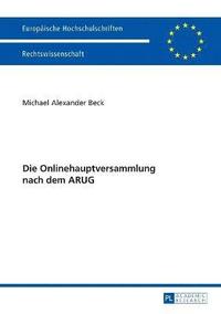 bokomslag Die Onlinehauptversammlung Nach Dem Arug