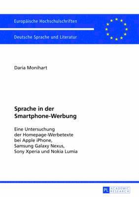 bokomslag Sprache in Der Smartphone-Werbung