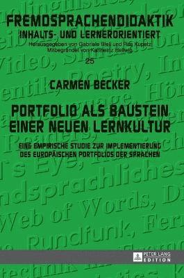 Carmen Becker - Portfolio als Baustein einer neuen Lernkultur, Inbunden