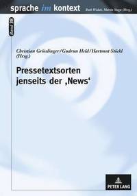 bokomslag Pressetextsorten Jenseits Der 'News'