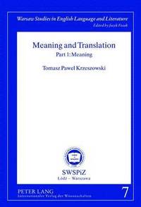 bokomslag Meaning and Translation