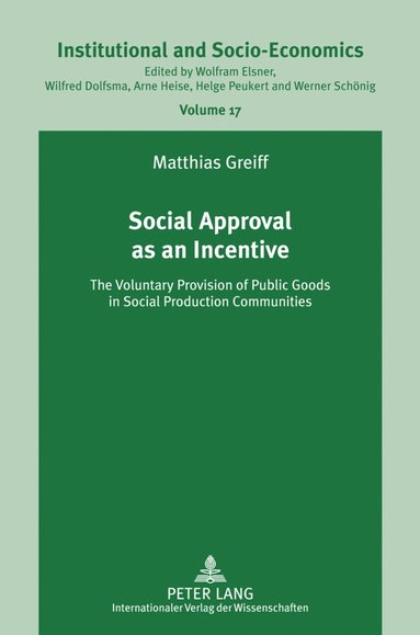 bokomslag Social Approval as an Incentive