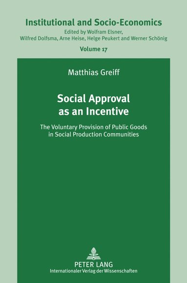 bokomslag Social Approval as an Incentive