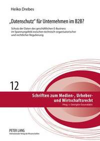 bokomslag Datenschutz Fuer Unternehmen Im B2b?