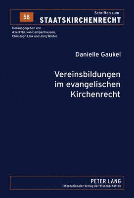 bokomslag Vereinsbildungen Im Evangelischen Kirchenrecht